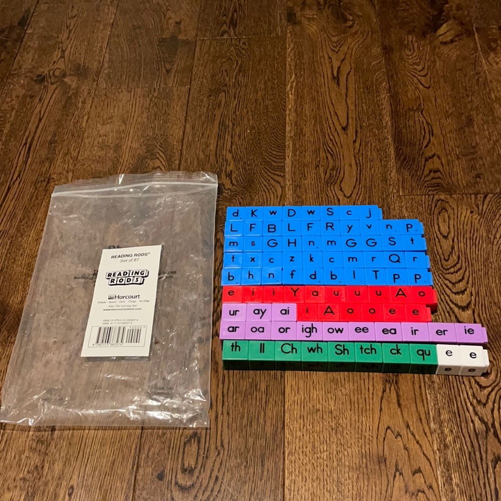 Reading Rods complete set of 87 pieces from Harcourt